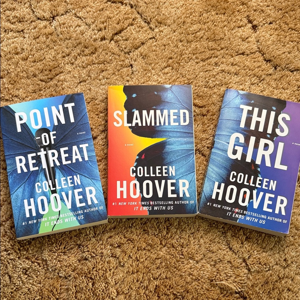 Colleen Hoover Book Set - Point of Retreat, Slammed, This Girl